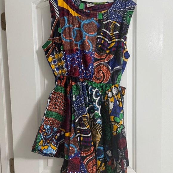 Never Worn African Print Dress - Picture 2 of 3